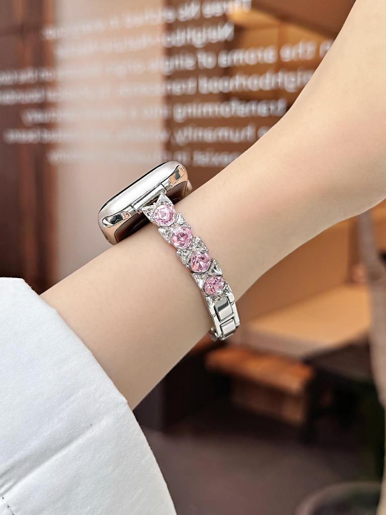 Bow Diamond Strap for Apple iWatch Series 2 to 11 Wristband