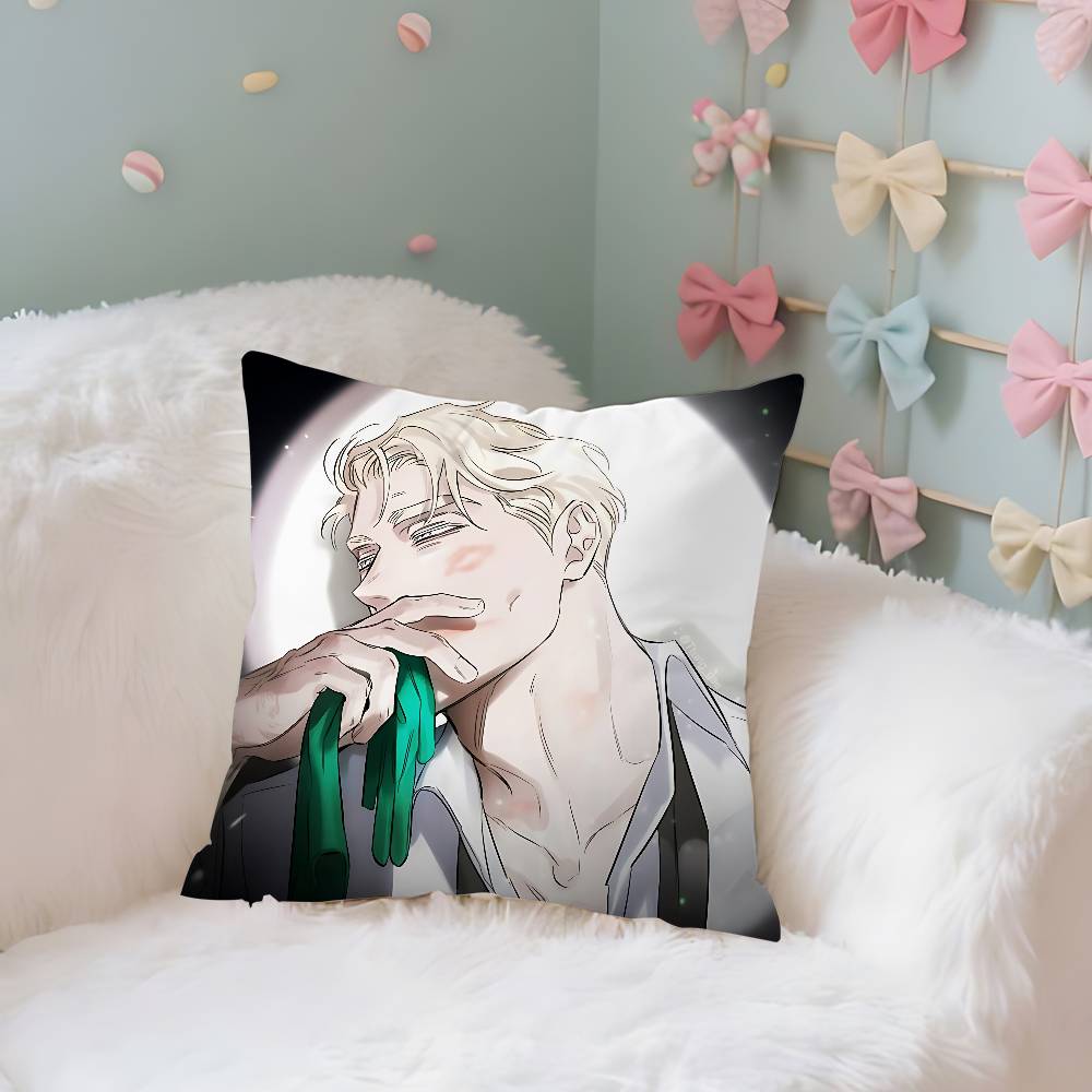 

Supporting Roles Roh JJae Won Cute Case Plush Fabric Soft Pillowcase Double Sided Print Cushion Cover Household Gifts 40X40cm