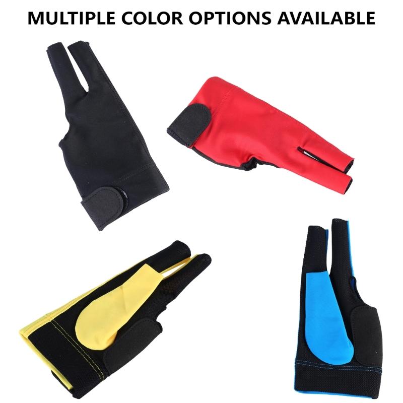 Nylon Three Finger Billiard Glove Snooker Left ,Table Tennis Glove for Enhances Grip and Stability for Cue Sports
