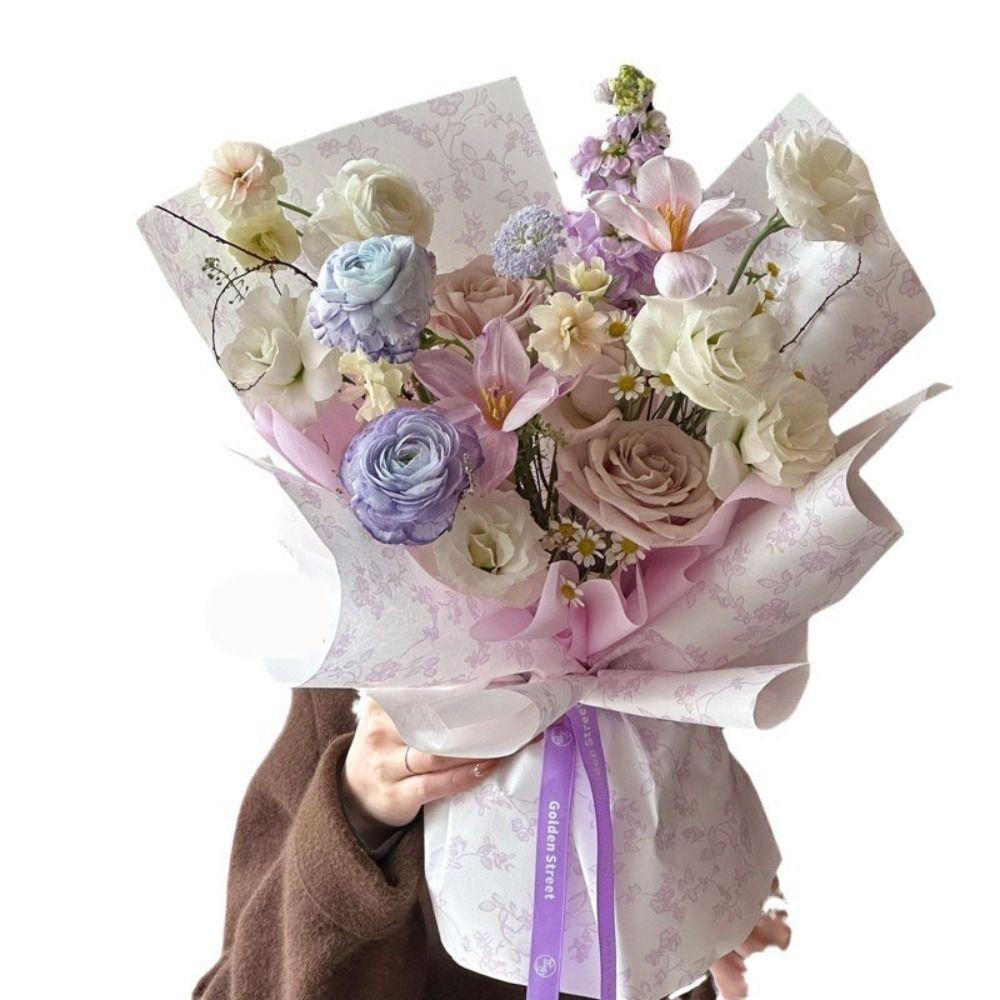 10pcs Waterproof Flower Wrapping Paper Wedding Bouquets Packing Material  Gift Presentation