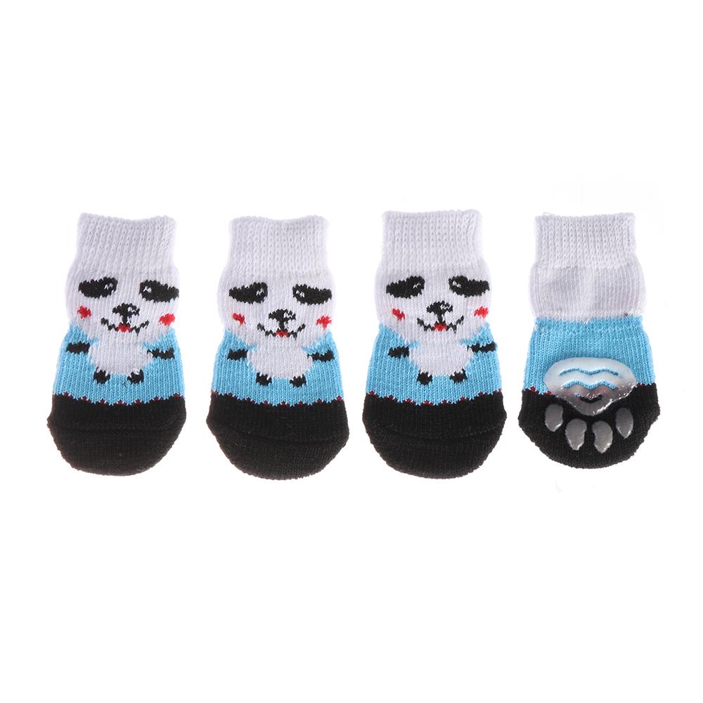 4Pcs/set Fashion Pet Supplies Cats Shoe Dog Shoes Anti-Slip Puppy Boots Knitted Socks
