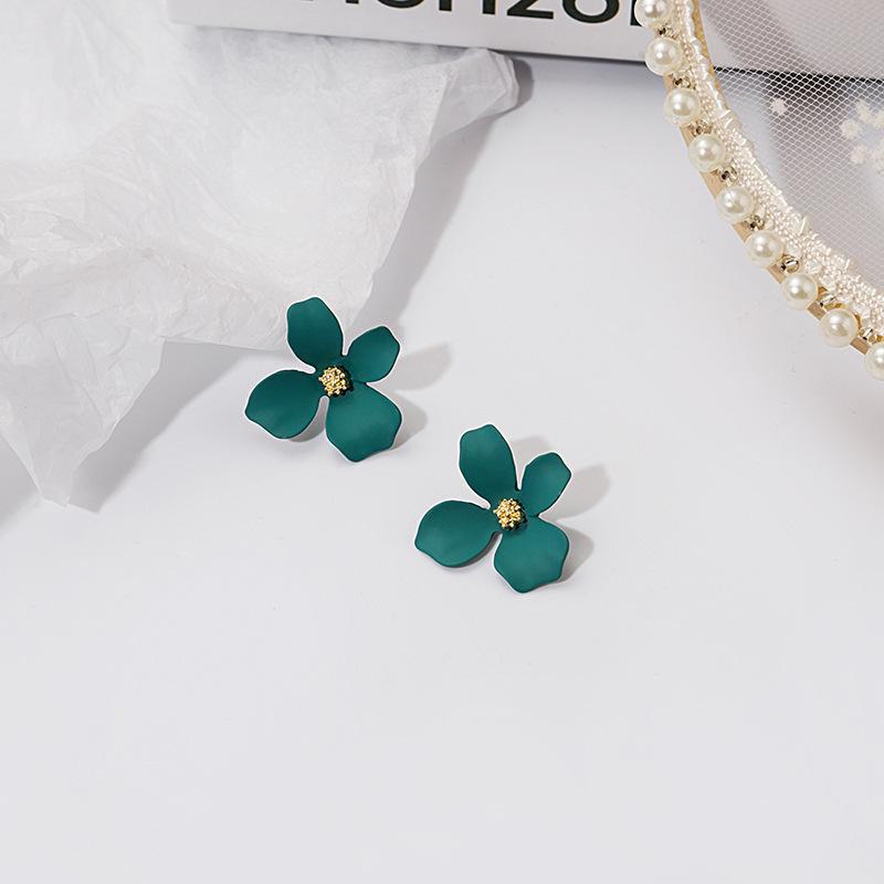 925 Silver Daisy Flower Earrings - Fresh, Colorful Candy Paint Petals