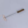 Wood Handle Copper Wire Pipe Brush - Rust Removal, Polishing, Deburring Steel Wire Brush
