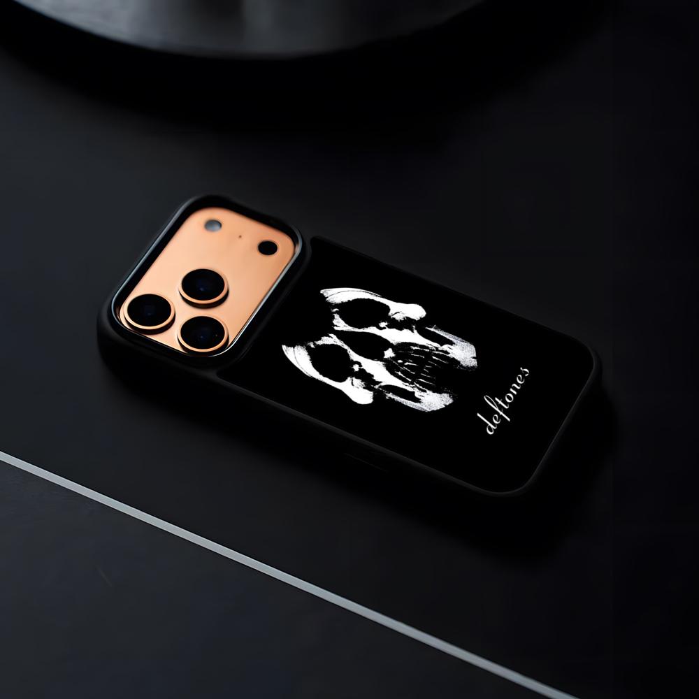 

Deftones Band Phone Case For IPhone 17 16 15 14 13 12 Pro Max Plus Black Frame Hard Shell iPhone 14 Plus