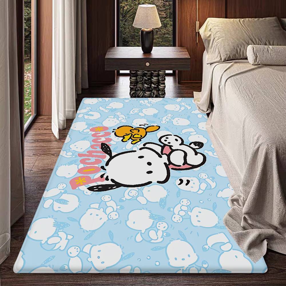 P-Pochacco Room Mats Anti-slip Absorb Water Long Strip Cushion Bedroon Mat Household Carpets