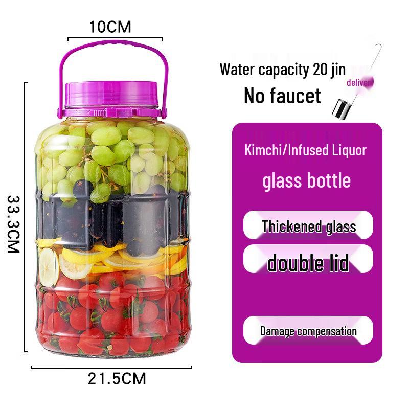 

Thickened Glass Fermentation Jars with Ladles (2-Pack)