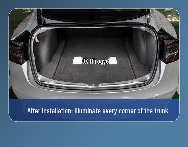 Tesla Model 3 Trunk & Ambient Light Strip - Front Trunk Lighting Modification Accessory