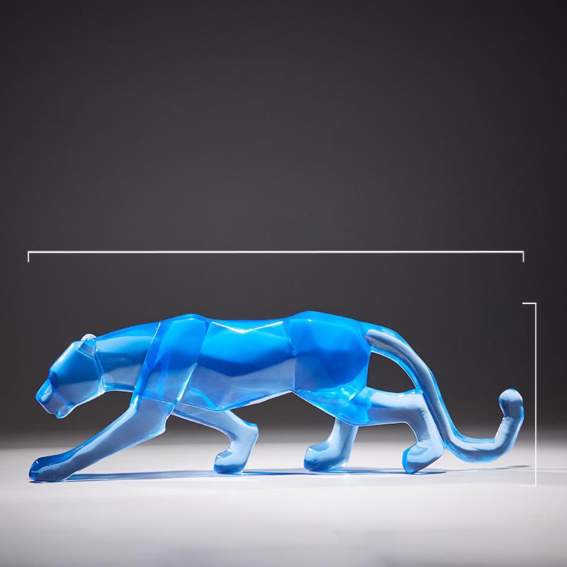 Atmospheric Leopard Ornaments Fine Modern Living Room TV Cabinet Office Use Tabletop Home Decoration Crafts Durable