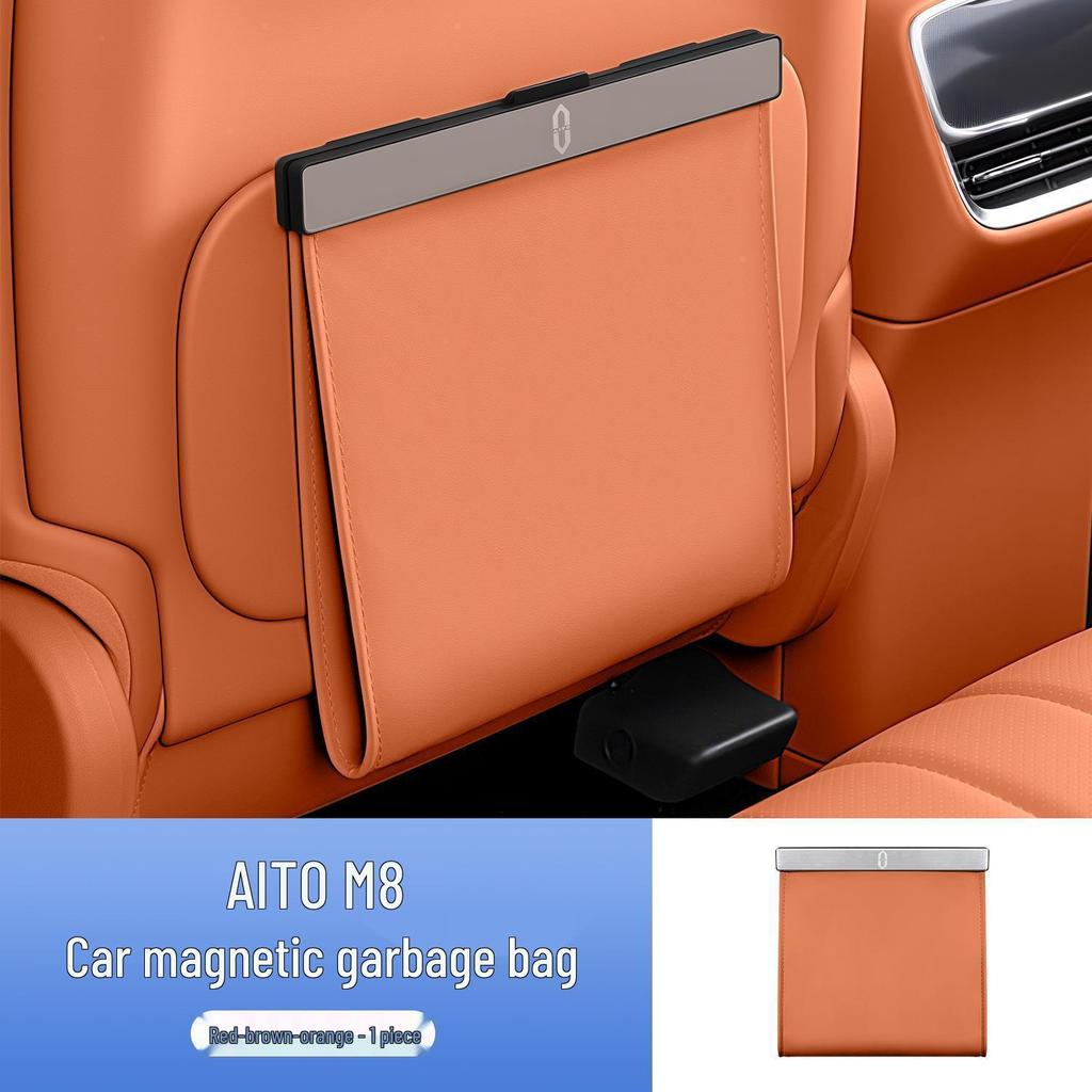 Magnetic Car Trash Bag & Seat Back Hanging Organizer for AITO M8