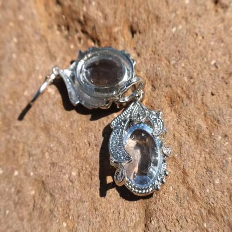 New Classic Fashion Blue Zircon Women's Creative Earrings Jewelry