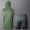 Tank Top + Shorts Sets Men Summer Tennis Activewear Running Basketball Training Wear Sleeveless Vest 2 Pcs Tracksuit