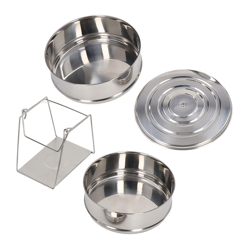 Parní hrnec z nerezové oceli 304 2patrový stohovatelný parní hrnec nádobí s poklicí pro vaření v kuchyni