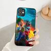 Hot Games Super Marioes Phone Case for iPhone 14 11 12 13 Mini Pro Max 8 7 Plus X XR XS MAX Translucent Matte Cover