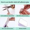 3 Yards Self Adhesive Square Rhinestone Shiny Flexible Rhinestone Strip Sparkling DIY Decoration Apparel Accessory Garment Trim