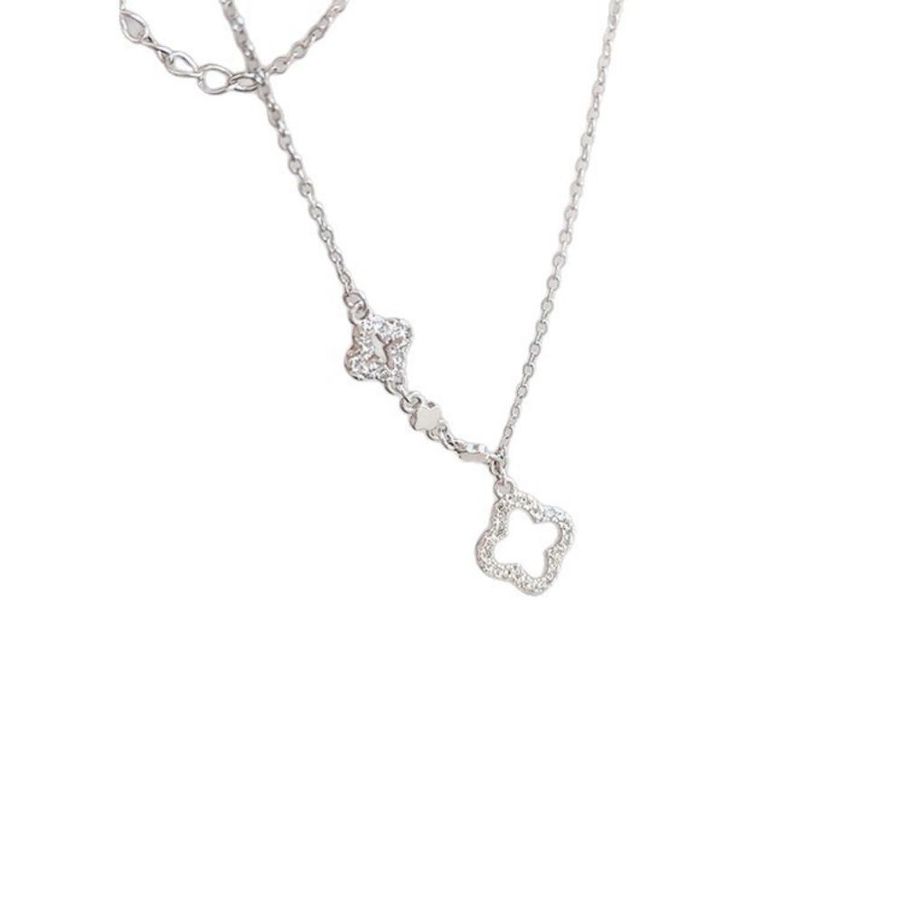 Minimalist Openwork Four-leaf Clover Necklace - New Women's Versatile Fashionable Choker