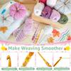 9/12 Pcs Crochet Hook Set Ergonomic Crochet Hooks with Storage Bag Floral Resin Plastic Practical Crochets Hooks Set for Weaving