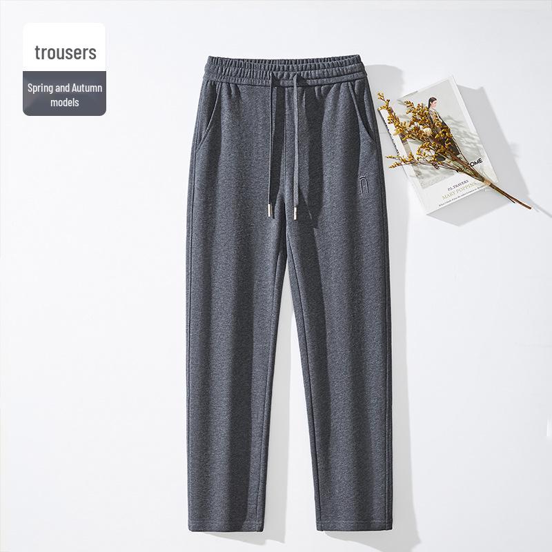 

GAGN Большой размер 2025 Весенние повседневные брюки с высокой посадкой, свободные, прямого кроя для женщин Medium