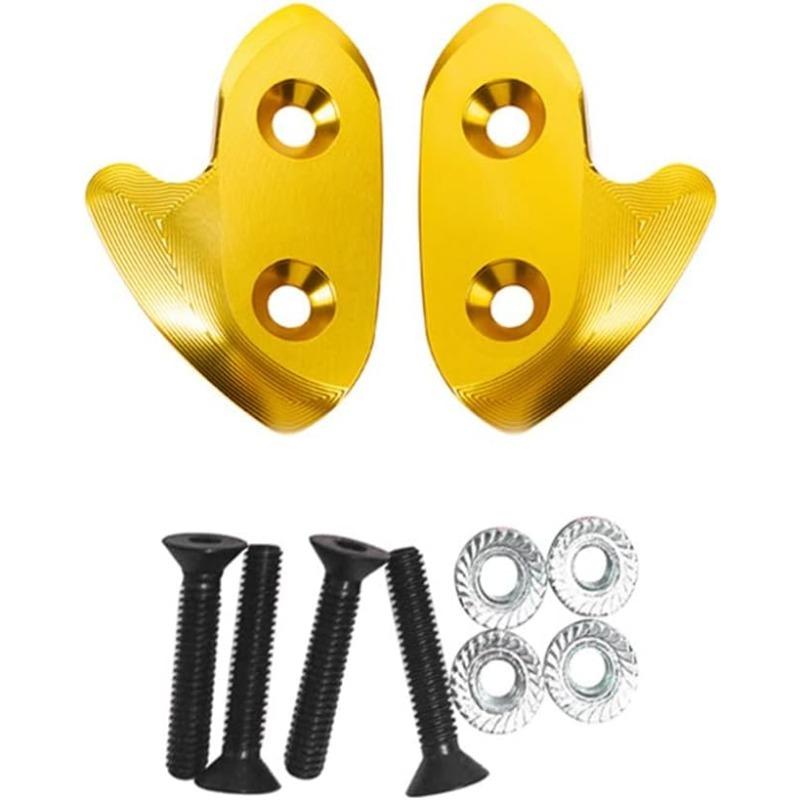Mirror Block Off Base Plates Fit for Yamaha R1 2015- Mirror Hole Cover Plug Decorative Cap Mirror Driven Eliminators Black
