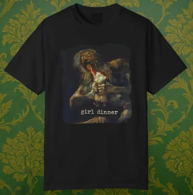 Girl Dinner Goya Painting Shirt, Saturn Devouring Art, Dark Academia Meme Shirt