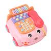 Baby Phone Toy with Music, Lights, Bilingual Educational Fun In Pink 200x190x115mm