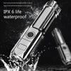 Powerful LED Flashlight Rechargeable USB Waterproof Zoom Fishing Hunting Camping High Lumen Tactical Flashlight LED Torch