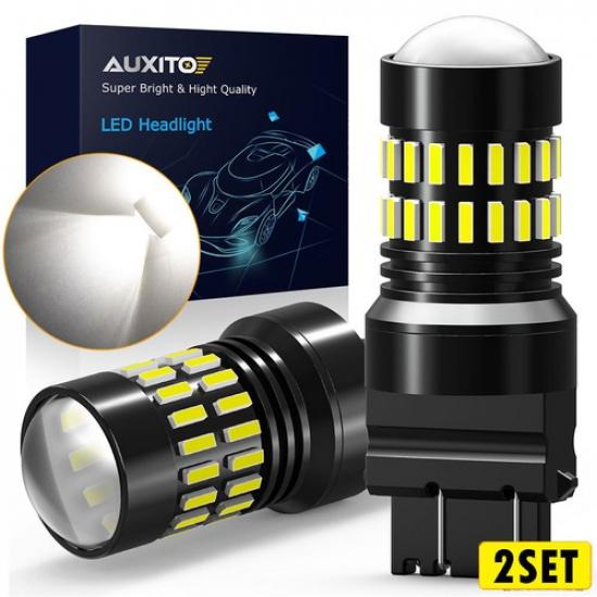 4x 3157 LED Back Up Reverse Lights White Bulbs Canbus for Chevy Silverado