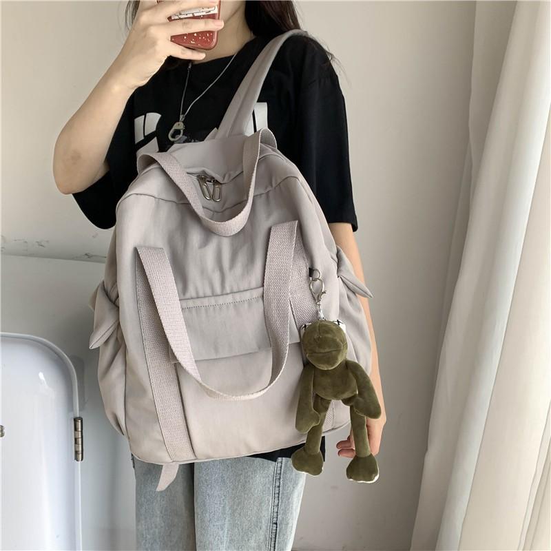 Schoolbag Handbag Female ins Japanese Harajuku Simple Versatile High School Shoulder Travel Travel 1010 New Large Capacity