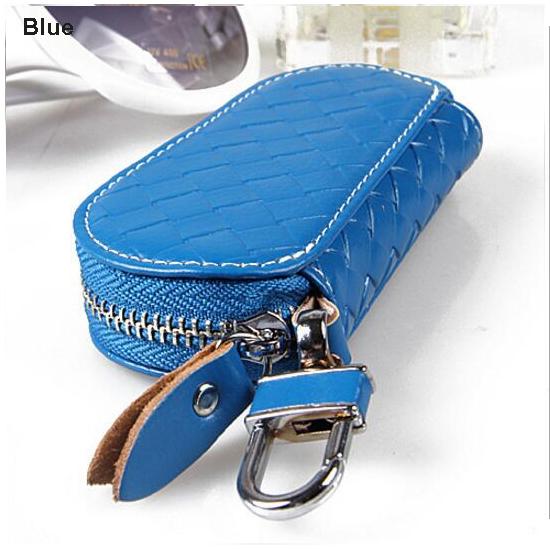 Genuine Leather Zipper Premium Crocodile Embossed Car Key Bag Mens Business Business Car Remote Package