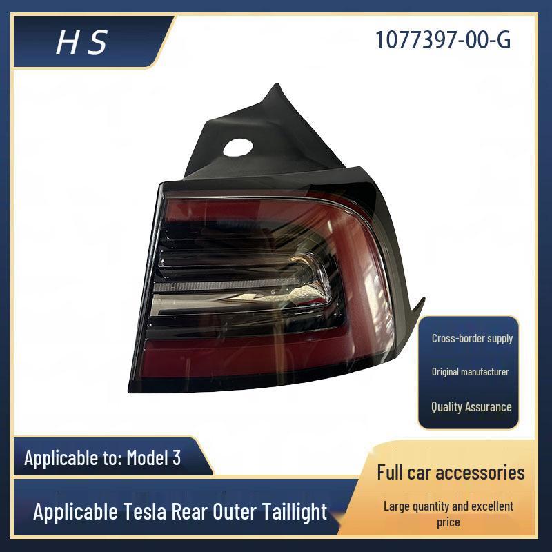 

Tesla Model 3 (2017-2020) Exterior Taillights 1077397-00-G Right Side
