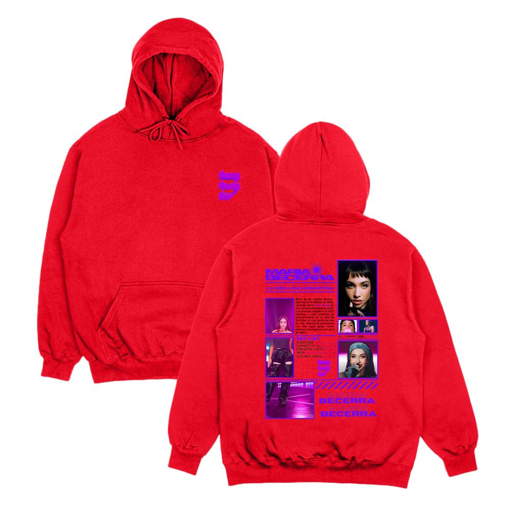 María Becerra LA NENA DE ARGENTINA Album Hoodie Graphic Sweatshirt Unisex Vintage Hip Hop Pullover