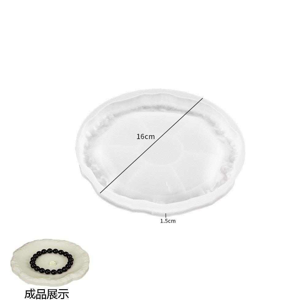 Irregular Pallet DIY Plaster Mold Tray Rock Pattern Home Storage Tray Process Casting Tool