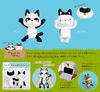 Shinada Plush Toy - Flat Cat with Bangs