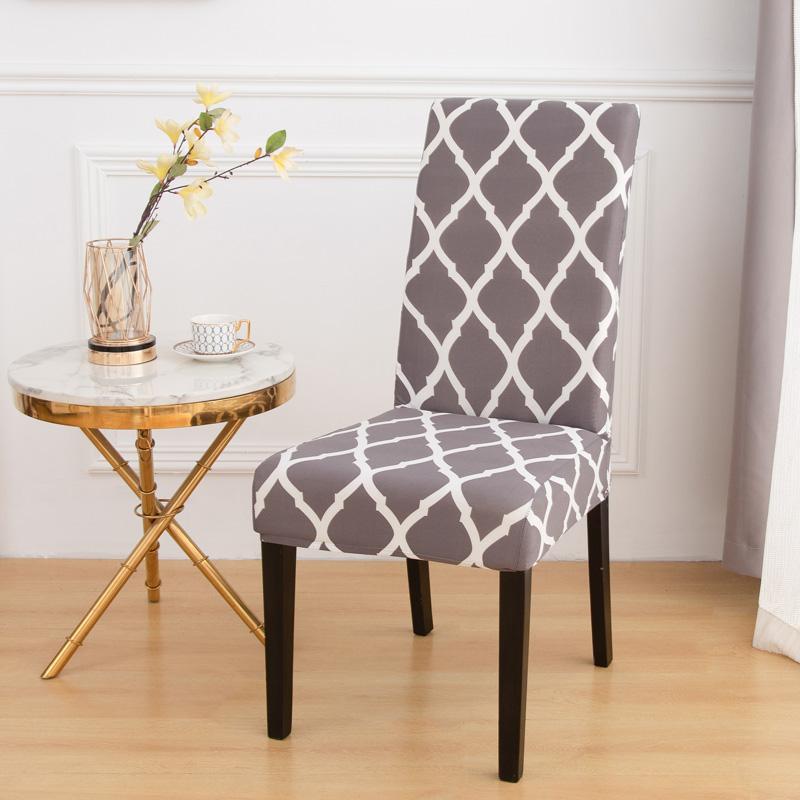 

Чехол на стул для столовой из спандекса с противоскользящим покрытием, съемный, легко чистящийся, чехлы на кухонные стулья Парсонс для дома, вечеринок, отеля, офиса 1pc chair cover