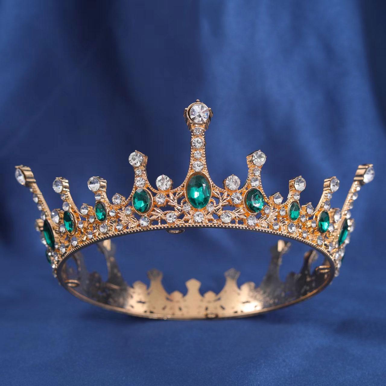 Baroque Vintage Crystal Wedding Bridal Tiaras Hairband Headpiece Silver Dreamlike Style Fashion Ladies Beauty Pageant Crown
