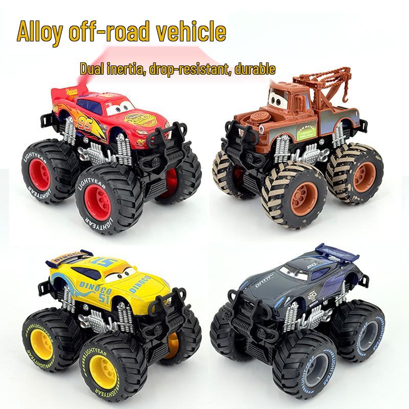 Inertial McQueen & Mater Off-road Big Foot Alloy Toy Car - Black Storm Edition