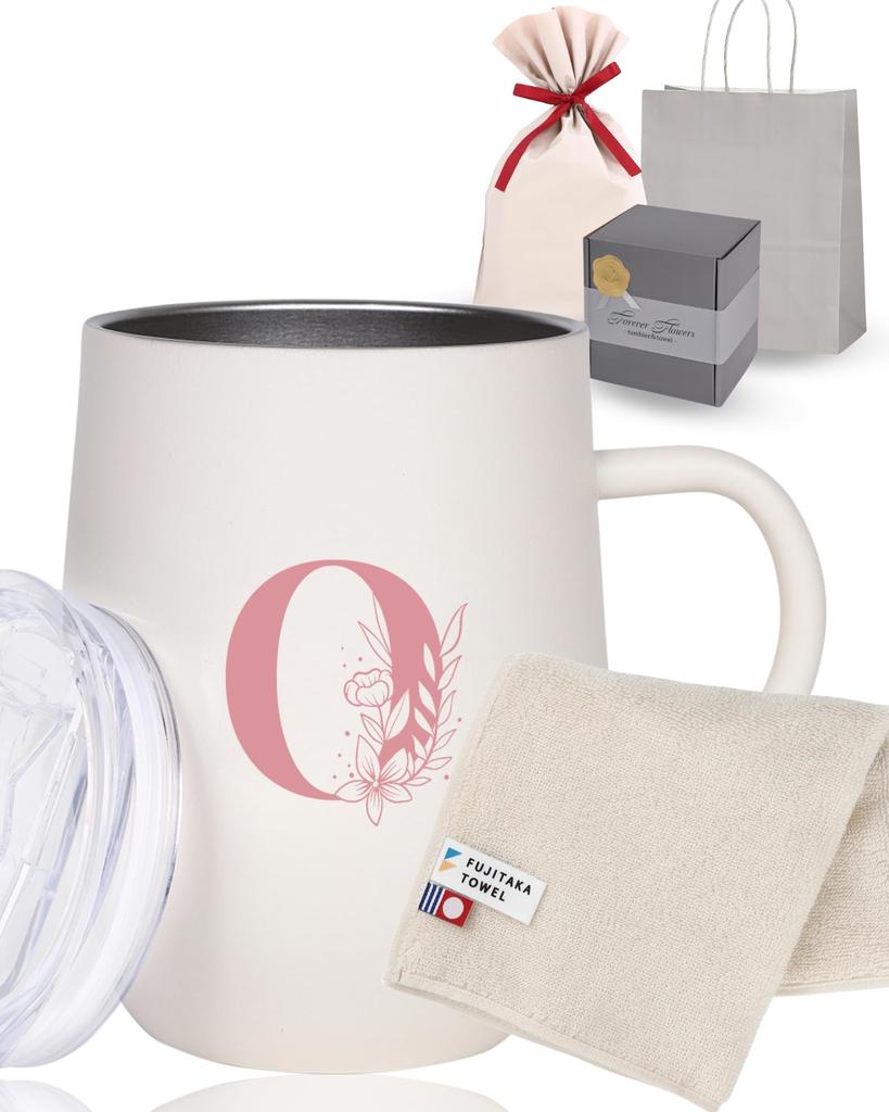 Birthday Gift for Day for Everyday Imabari Tumbler with Initial Insulated Gift Women, Mother's Gift [High-Quality Life] Mug, Towel, Handkerchief,