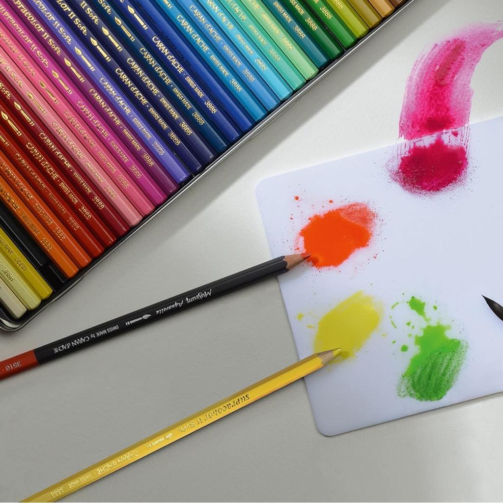 Caran Splat Color Soft 60 Colors Wooden Box Set d'Ache 3888-960