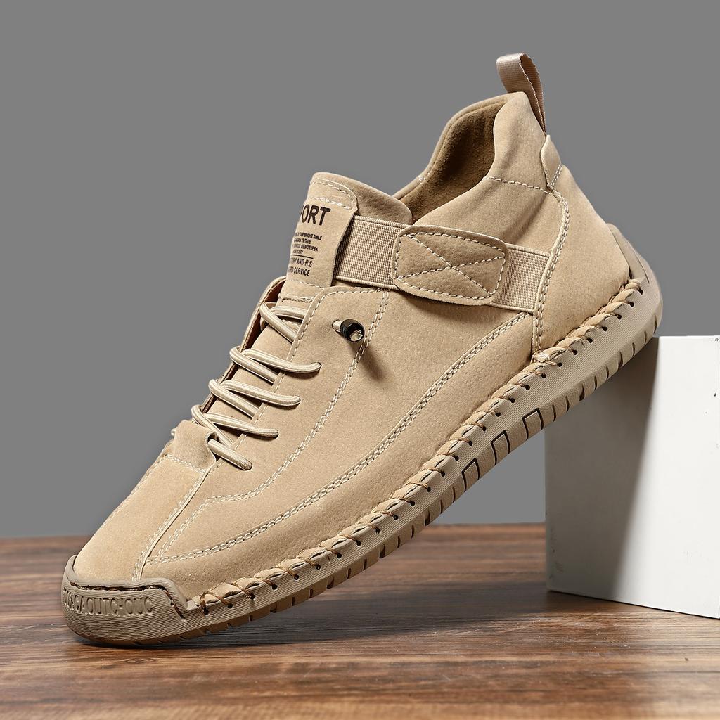 Fashion Best-selling Hand-stitched Women's Shoes, Ox Tendon Soft-soled Mom Shoes, Autumn and Winter Flat Single Shoes, Casual Shoes