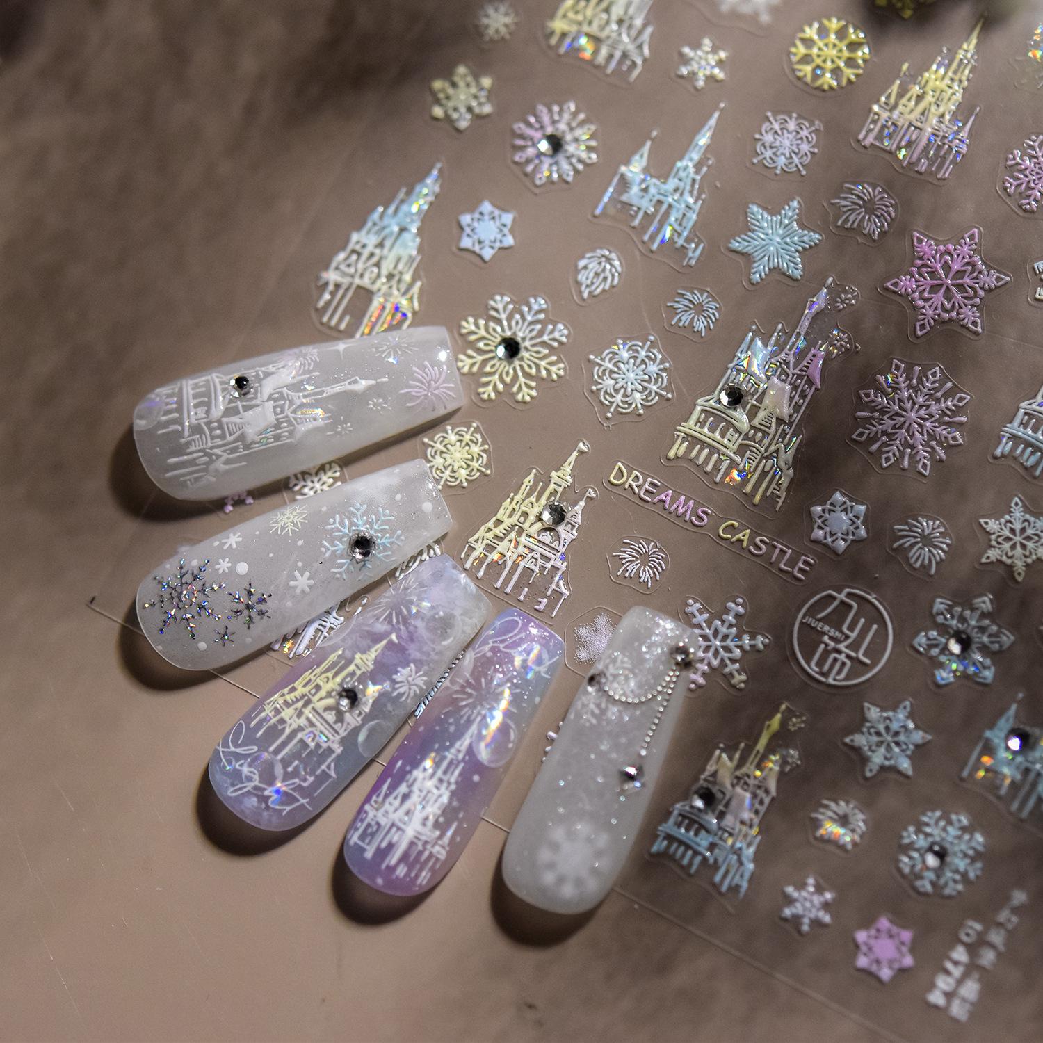 

Tomoni Crystal Diamond Nail Stickers - Dreamy Castle Children s Mix, Trendy Nail Art