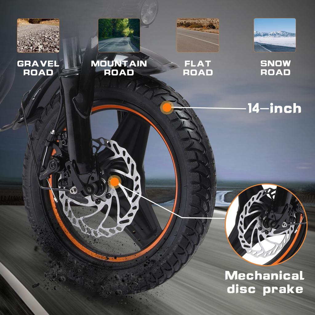 2025 New Unisex S14pro,motor 1200W Battery 48V20.6AH Portable Folding Electric Scooter 14 Inch Tires Max Speed 45km/h Range 50km