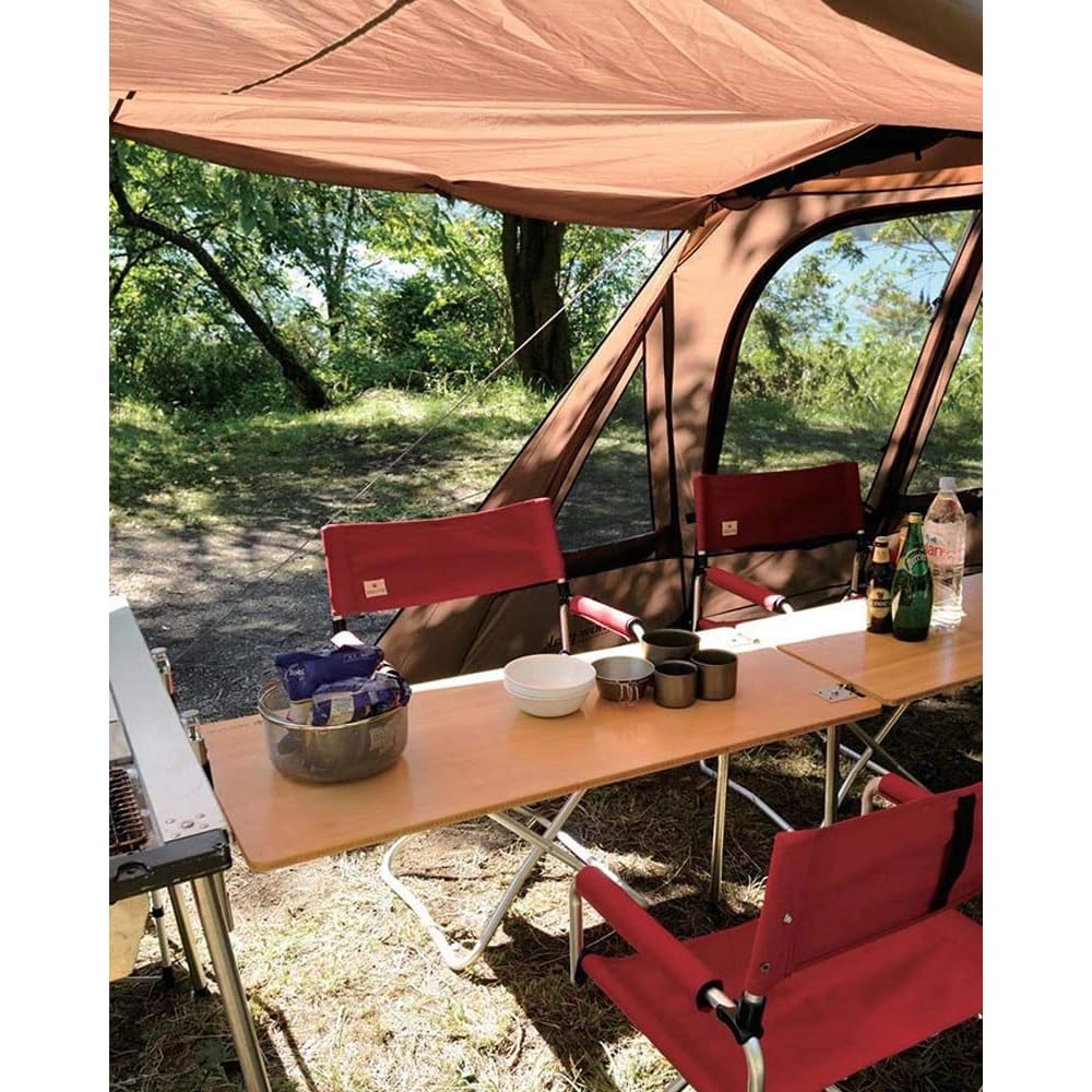 Snow Peak Multi-Function Long Bamboo Table CK-117TR Portable Outdoor Furniture