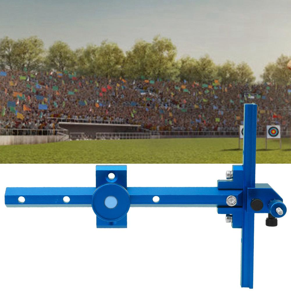 Aluminum Alloy Archery Bow Arrow Sight for Recurve Bows with Scale Shooting Hunting Accessoryblue