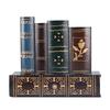 Dark Brown Desktop Stationery Organizer 5.91 X 5.31 X 2.56in Pen Storage Cup  Bedroom