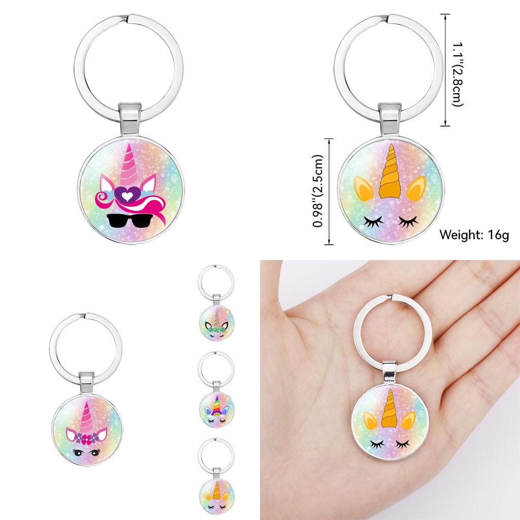 Neue Krone Einhorn Zeit Edelstein Einfacher Anhänger Schlüsselanhänger Taschenanhänger Zinklegierung