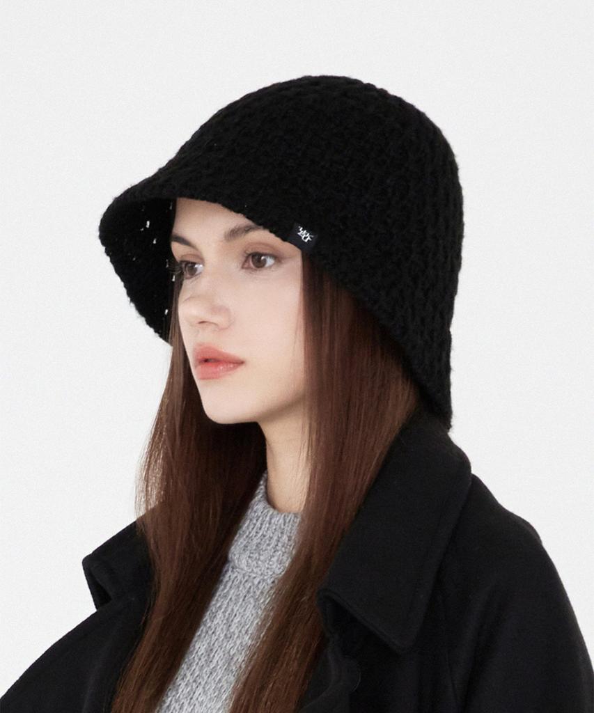 ULUK Lucida Black Label Winter Knitting Bucket Hat_Black
