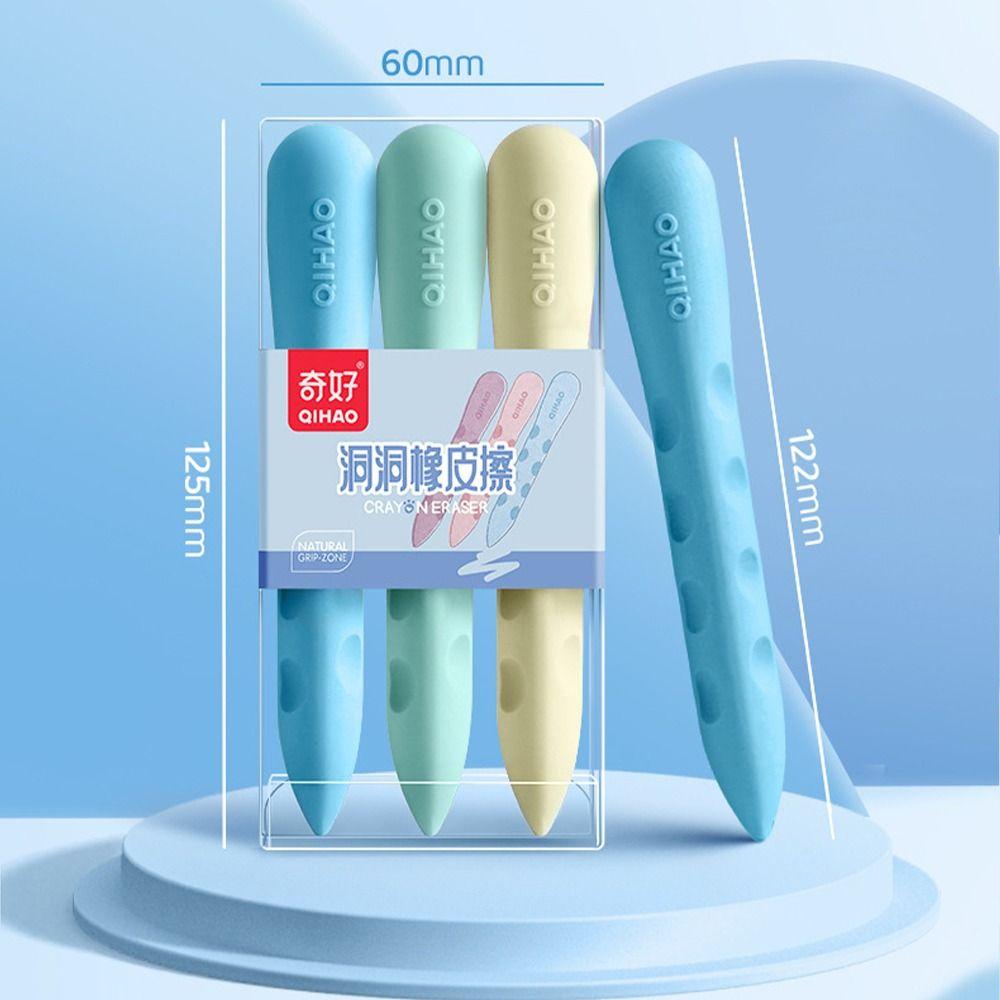 Students Stationery Children Pen Shape Traceless Eraser Pencil Eraser Hole Eraser Dustless Eraser
