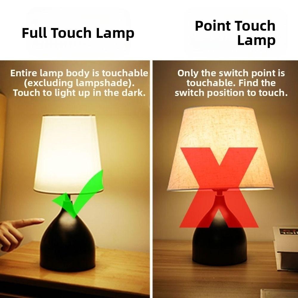 Modern USB Charging LED Table Lamp Soft 3 Level Dimmable Desk Lamp Touch Switch Bedside Lamp Study Nursery