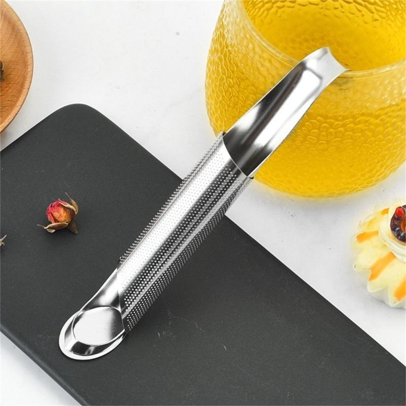 Teas Pipe Strainer Set Includes Brush And Hanging Hook Handle Design Stainless Steels Net Filter For Brewing Teas