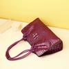 Crocodile Bone Pattern Women's Handbag, Large-capacity Women's Bag, Classic Tote Bag, Single-shoulder Crossbody Bag, Trendy Bag
