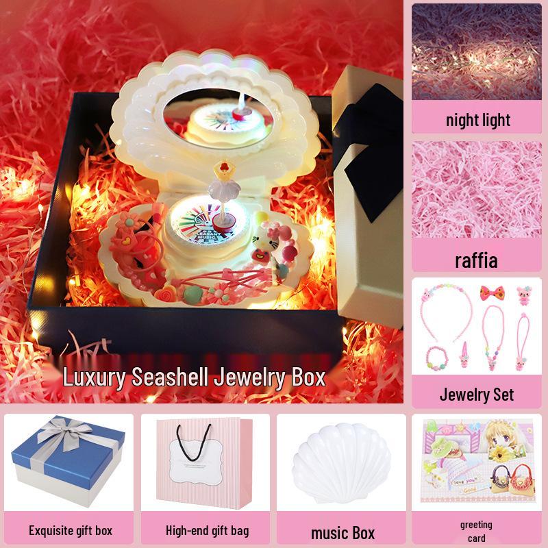 Little Girl Princess Ballet Music Box - Rotating Crystal Ball Birthday Gift for Children